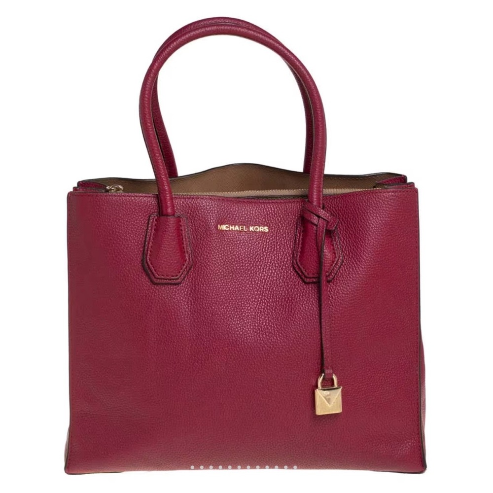 Michael Kors Wine Leather Satchel